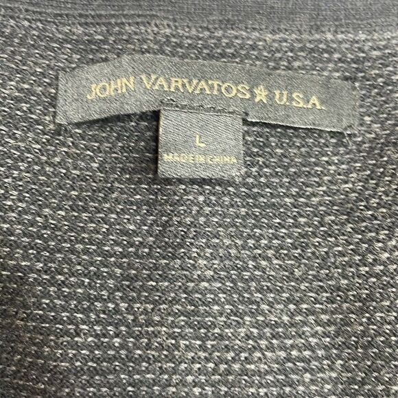 J McLaughlin Gray and Black Cotton and Cashmere light weight sweater Large - Picture 4 of 6